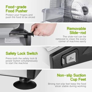 OSTBA Electric Deli Slicer – 19cm Stainless Steel Blade