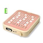 HALMAI Rechargeable Cordless Nail Dust Collector - 800Pa Suction & 5000 RPM Brushless Motor, Portable Salon Tool for Acrylic Nails with Reusable HEPA Filter, Multi-Color Options (Clay Blush)