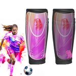 shin pads girls Youth Sports Shin Guards - Shin Pads for Girls & Women's football with 5mm EVA Padding – Elastic Sleeves, Insert Pocket, and Carry Case. One size fits all from 8 years old to adult