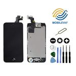 Mobilevie LCD Screen Retina + Touch Screen All Fully Mounted on Chassis for iPhone - Black, iPhone 5C