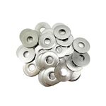 M8 Washers 30pcs M8 X 24mm Flat Penny Washers 304 Stainless Steel Large OD Flat Repair Washer Plain Round Chrome Washers for Screws & Bolts (M8x24mm)