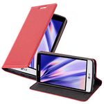 cadorabo Book Case works with LG G3 MINI / G3 S in APPLE RED - with Magnetic Closure, Stand Function and Card Slot - Wallet Etui Cover Pouch PU Leather Flip