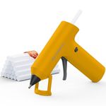 Tilswall Cordless Hot Glue Gun, Fast Preheating with 2000mAh Built-in Battery Hot Melt Glue Gun, 20 Premium Glue Sticks, Mini Glue Gun Ideal for Crafts, DIY Gift, Repairs Dark Orange