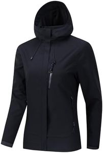 jekewolawang Women's Lightweight Rain Jacket Women's Waterproof Windproof Jacket Women's Hooded Jacket (US, Alpha, Large, Regular, Regular, ferrous)