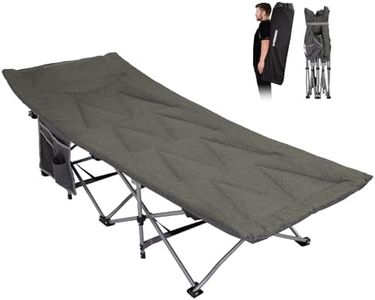 FUNDANGO Padded Camping Cot, Camping Bed