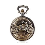 exciting Lives - Vintage Motorbike Pocket Watch Keychain - Gift for Christmas Day, Birthday, Rakshabandhan, Anniversary, Valentine's Day, Gift for Brother, Bro, Bhai, Boyfriend, Friend - Keyring