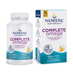 Nordic Naturals Complete Omega 3 Fish Oil Supplement | 565 Mg Omega 3 Fish Oil | EPA & DHA Supplement With Gla, Oa | Fish Oil Omega 3 6 9 Dietary Supplement | Lemon Fish Oil 120 Fish Oil Softgel