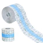 Transparent Stretch Adhesive Bandage, 2 Inch x 10.94 Yard - Waterproof Clear Film Dressing Bandages, Adhesive Bandages Shower Shield Dressing Tape for Tattoos Swimming Showering