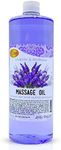 SPA REDI - Massage Oil, Lavender, 32 Oz - Professional Full Body Massage Therapy, Manicure, Pedicure - Relax Sore Muscles and Repair Dry Skin, Enhanced with High Absorption Oils and Vitamin E