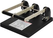 Heavy Duty 3 Hole Punch, Labor-Saving Handle, Punches up to 150 Sheets of Paper for Schools, Print Stores and Corporations, for Binders with Ergonomic