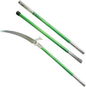 Jameson LS-Series Hollow Core Landscaping Tree Trimming Kit | 16” Barracuda Saw Blade | 18-Foot Reach | Fiberglass Poles with Leaf Spring Locking Buttons | Tree Pruning & Trimming Tool