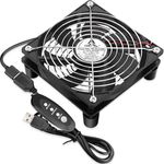 Gdstime 120mm 12cm 5 inches 5V USB Power Cooling Fan For TV Box Router Cooler