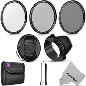 67MM UV CPL ND4 Lens Filter Kit and Accessory Compatible with Nikon D5600 D7500 with AF-S DX NIKKOR 18-140mm f/3.5-5.6G ED VR and Canon 80D 90D with Canon EF-S 18-135mm is STM Lens