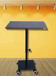 eStand Metal Height Adjustable Multipurpose Table to Be Used in Standing Posture (34" to 50") - Suitable for Laptop | Reading | Writing | Snacks | Laptop | Bar | Birthday | Bed Side