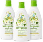 Babyganics Baby Shampoo with Squeeze Foamer Body Wash, Chamomile Verbena, 7 Ounce (Pack of 3)