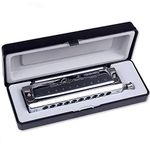 Swan SW1040 10 Hole 40 Tone C Key Chromatic Harmonica Adult Students Beginners Entry Professional Playing Variable Tone Instrument