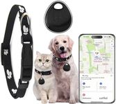 Dog Tracker-Airtag Cat Collar-Cat Tracker Collar-Pet Tracker(Only iOS) | MFi Certificated | No Monthly Fee | No Charging Required | Waterproof | Works with Any Collar