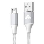 Micro USB Cable,Aioneus Android Charger Cable 2M Fast Charging Cable Nylon Braided USB Charger Cable for Samsung Galaxy S7 Edge S6 S5 J7 J5 J6 J3 Note A6 A10,Sony,LG,Kindle,Xbox,PS4,Tablets,Nexus,Sony