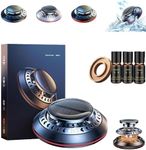 EZGHAR Electromagnetic Molecular Interference Antifreeze Snow Removal Instrument, Ehicle Microwave Molecular Deicing Instrument, Car Diffusers for Essential Oils (Black+3 Essential Oils)