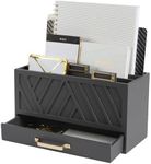 Grey Desktop Mail Organizer Three-T