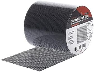 by.RHO Screen Repair Tape, Extra Wide (4in x 15FT), Gray, Adhesive & Waterproof, Fiberglass, fix for Screen Door and Window Screen