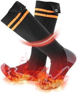 ROCKBROS Heated Socks for Men Women Rechargeable Up to 8 Hours 5000mAh Winter Foot Warmers Electric Socks Washable for Outdoors Hunting Skiing Hiking Work Fishing