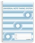 BookFactory Universal Note Taking System (Cornell Notes) / NoteTaking Notebook - 120 Pages, 8 1/2" x 11" - Wire-O (LOG-120-7CW-A(Universal-Note))