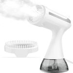 Demreal Portable Steamer for Clothes, Handheld Clothes Steamer, 1500W Powerful Garment Steamer with 300ml Tank, 20-Second Fast Heat-Up, Cordless Travel Steamer with Brush for Removing Fabric Wrinkles