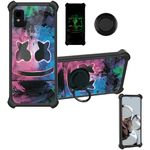 Aroepurt Blu Studio Mini 2023 Case Compatible with Blu Studio Mini 2023 Phone Case Cover [Hard PC + Soft Silicone][Ring Support] [Luminous Effect] YGH-BQ