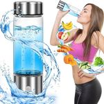 Abhsant Hydrogen Water Bottle,Hydrogen Water Ionizer Machine,Hydrogen Water Bottle Generator with SPE PEM Technology Water Ionizer,Machine Improve Water for Office,Travel,Fitness,Daily Drinking450ml