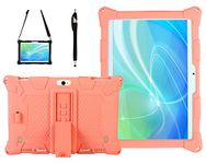 AKNICI Case Cover for Dragon Touch K10 Max10/Tianyida TYD-108 TYD-107/Haehne 10.1/SZWEIL 10/MaiTai 10/YUNTAB K107/GOODTEL G3/VANKYO MatrixPad S30/HONGTAO 10.1/PENGYX 10,Shoulder Strap and Stylus,Pink