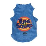 Looney Tunes Space Jam 2 Tune Squad Dog Tank Top, Large Dog Shirt | Looney Tunes Space Jam Jersey, Mesh Blue Dog Shirt for Large Dogs from Space Jam Movie