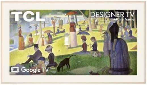TCL 75" Designer Series Picture Frame Google Smart Art TV QLED 4K, 75A300L
