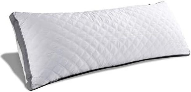 Oubonun Premium Adjustable Loft Quilted Body Pillows - Firm and Fluffy - Quality Plush - Down Alternative - Head Support Pillow - 21"x54"