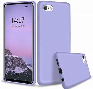 MUTOUREN Funda iPhone 6S/iPhone 6 (4.7 Inch) TPU Silicona Liquida Bumper Case y Flexible Scratchproof Ultra Slim Anti-Rasguño Protectora Caso Forro Microfibra Case, Púrpura