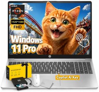 HP 15.6" FHD Touchscreen Laptop, AMD Ryzen 7 7730U, 32GB RAM, 1TB SSD