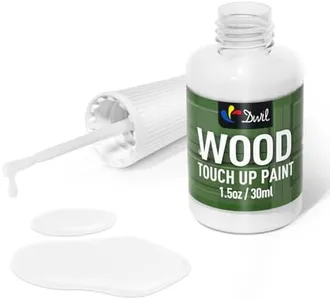 DWIL Wood Touch Up Paint - 1.5 Oz Touch Up Paint Pen for Wood Refinishing, Quick-Dry Wood Paint for Scratches,Chips and Spots on Furniture, Cabinets, Doors, Tables, and Dressers (White)