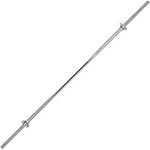 BodyRip 6FT Standard 1" Bar with 2pcs Collar, Anti-Slip Grip and Solid Steel