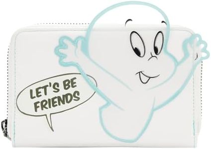 Loungefly Casper the Friendly Ghost Glow Zip Around Wallet, White, Bifold