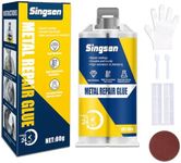Metal Repair Glue, 80g Metal Epoxy Glue Heavy Duty, High-Temperature Heat Resistant Adhesive Glue for Metal to Metal, Plastics, Stainless Steel, DIY Craft, Aluminum Alloy, Metal Tube