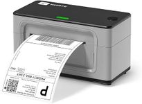 MUNBYN Desktop Thermal Label Printer 4x6 for Shipping Packages Postage Address Home Small Business, Compatible with Etsy, Shopify, Ebay, Amazon, Royal Mail, FedEx, UPS, Grey