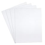 DRERIO 4 pcs ABS Plastic Sheets Boards 1.5mm White Plastic Board Sheets Flexible Than glass Sheet Moldable Than Acrylic Sheet Moldable Plastic Sheets for Craft Fender Liner Home Decor(40 x 30cm)