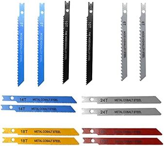 14PCS U-Shank Jigsaw Blades Jig Assortment for Wood Metal Cutting