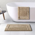 SPREAD SPAIN Microfiber Superba Non-Slip Bathmat, Ultra Soft and Super Absorbent, Rug for Home, Kitchen and Bathroom, Machine Washable (50x80 cm, Candid Ginger)