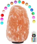 pursalt Himalayan Salt Lamp - 9-11 Inch 11-15 lbs, Natural Pink Large Salt Rock Lamp with Remote Control, 16 Color-Changing LED, USB-Powered Night Light for Home, Office, Bedroom, Yoga Decor