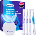 Upgraded Teeth Whitening Kit with Pens for Sensitive Teeth: Teeth Whitening LED Light, Mouth Tray, Carbamide Peroxide Whitening Gel