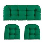 ZEOLABS Wicker Chair Cushions of 3 