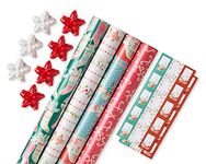 American Greetings 120 sq. ft. Christmas Wrapping Paper Set, Kathy Davis Designs (4 Rolls 30 in. x 12 ft., 7 Bows, 30 Gift Tags)