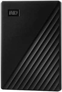 WD 1TB My Passport, Portable External Hard Drive, Black, backup software with defense against ransomware, and password protection, USB 3.1/USB 3.0 compatible - WDBYVG0010BBK-WESN