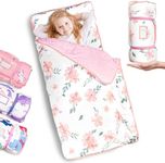 Nap Mat- Toddler Nap Mat with Pillo